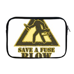 Save A Fuse Blow An Electrician Apple Macbook Pro 17  Zipper Case by FunnyShirtsAndStuff