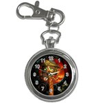 Funny Giraffe With Helmet Key Chain Watches Front