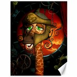 Funny Giraffe With Helmet Canvas 36  x 48   35.26 x46.15  Canvas - 1