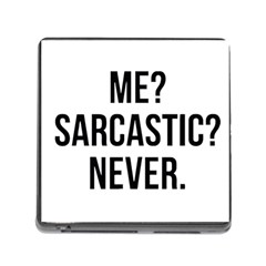 Me Sarcastic Never Memory Card Reader (square) by FunnyShirtsAndStuff