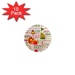 The Joys Of Christmas 1  Mini Magnet (10 Pack)  by allthingseveryone