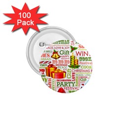 The Joys Of Christmas 1 75  Buttons (100 Pack)  by allthingseveryone