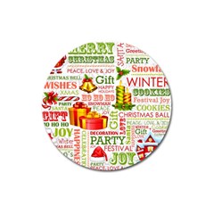 The Joys Of Christmas Magnet 3  (round) by allthingseveryone