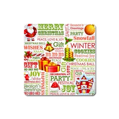 The Joys Of Christmas Square Magnet by allthingseveryone