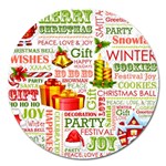 The Joys Of Christmas Magnet 5  (Round) Front