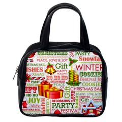 The Joys Of Christmas Classic Handbags (one Side) by allthingseveryone