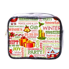 The Joys Of Christmas Mini Toiletries Bags by allthingseveryone