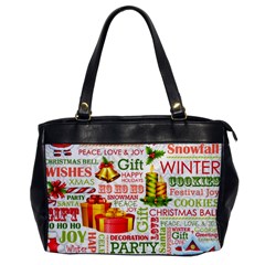 The Joys Of Christmas Office Handbags by allthingseveryone