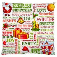 The Joys Of Christmas Standard Flano Cushion Case (one Side) by allthingseveryone