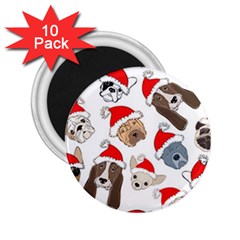 Christmas Puppies 2 25  Magnets (10 Pack)  by allthingseveryone