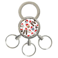 Christmas Puppies 3-ring Key Chains by allthingseveryone