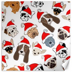 Christmas Puppies Canvas 12  X 12   by allthingseveryone