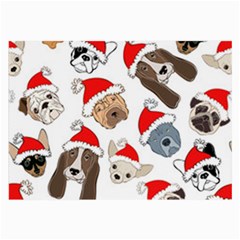 Christmas Puppies Large Glasses Cloth (2-side) by allthingseveryone