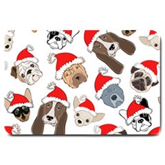 Christmas Puppies Large Doormat  by allthingseveryone