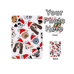 Christmas Puppies Playing Cards 54 (mini)  by allthingseveryone