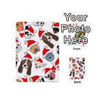 Christmas Puppies Playing Cards 54 (Mini)  Front - Heart9