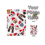 Christmas Puppies Playing Cards 54 (Mini)  Front - Diamond9