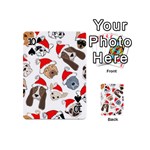 Christmas Puppies Playing Cards 54 (Mini)  Front - Spade10