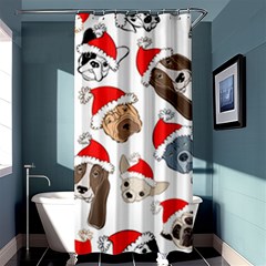 Christmas Puppies Shower Curtain 36  X 72  (stall)  by allthingseveryone