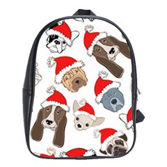 Christmas Puppies School Bag (xl) by allthingseveryone