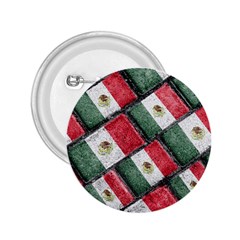 Mexican Flag Pattern Design 2 25  Buttons by dflcprints