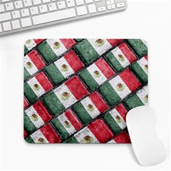 Mexican Flag Pattern Design Large Mousepads by dflcprints