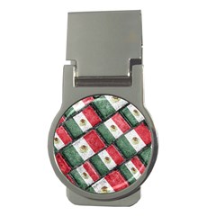 Mexican Flag Pattern Design Money Clips (round)  by dflcprints