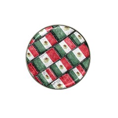 Mexican Flag Pattern Design Hat Clip Ball Marker (4 Pack) by dflcprints