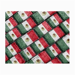 Mexican Flag Pattern Design Small Glasses Cloth by dflcprints