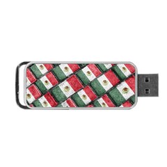 Mexican Flag Pattern Design Portable Usb Flash (one Side) by dflcprints