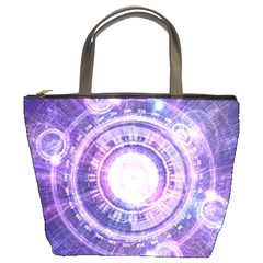 Blue Fractal Alchemy Hud For Bending Hyperspace Bucket Bags by jayaprime