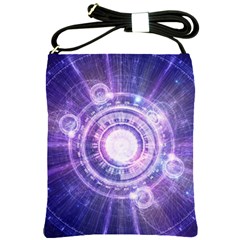 Blue Fractal Alchemy HUD for Bending Hyperspace Shoulder Sling Bags