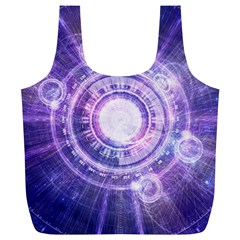 Blue Fractal Alchemy HUD for Bending Hyperspace Full Print Recycle Bags (L) 