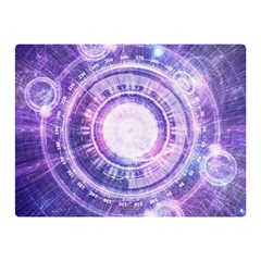 Blue Fractal Alchemy Hud For Bending Hyperspace Double Sided Flano Blanket (mini)  by jayaprime