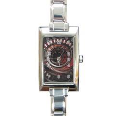 The Thousand And One Rings Of The Fractal Circus Rectangle Italian Charm Watch by jayaprime