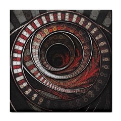 The Thousand And One Rings Of The Fractal Circus Tile Coasters by jayaprime