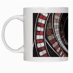 The Thousand And One Rings Of The Fractal Circus White Mugs by jayaprime