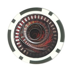 The Thousand And One Rings Of The Fractal Circus Poker Chip Card Guard (10 Pack) by jayaprime