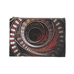 The Thousand And One Rings Of The Fractal Circus Cosmetic Bag (large)  by jayaprime