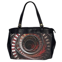 The Thousand And One Rings Of The Fractal Circus Office Handbags (2 Sides)  by jayaprime