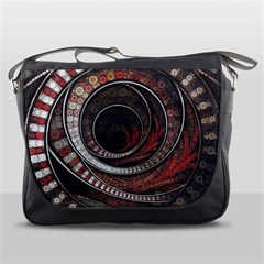 The Thousand And One Rings Of The Fractal Circus Messenger Bags by jayaprime