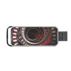 The Thousand And One Rings Of The Fractal Circus Portable Usb Flash (one Side) by jayaprime