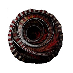 The Thousand And One Rings Of The Fractal Circus Standard 15  Premium Round Cushions by jayaprime