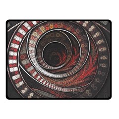 The Thousand And One Rings Of The Fractal Circus Double Sided Fleece Blanket (small)  by jayaprime