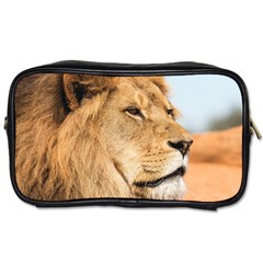 Big Male Lion Looking Right Toiletries Bags 2-side by Ucco