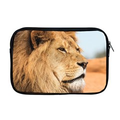 Big Male Lion Looking Right Apple Macbook Pro 17  Zipper Case by Ucco