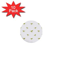 Birds Motif Pattern 1  Mini Buttons (10 Pack)  by dflcprints