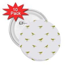 Birds Motif Pattern 2 25  Buttons (10 Pack)  by dflcprints