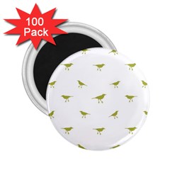 Birds Motif Pattern 2 25  Magnets (100 Pack)  by dflcprints