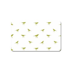 Birds Motif Pattern Magnet (name Card) by dflcprints